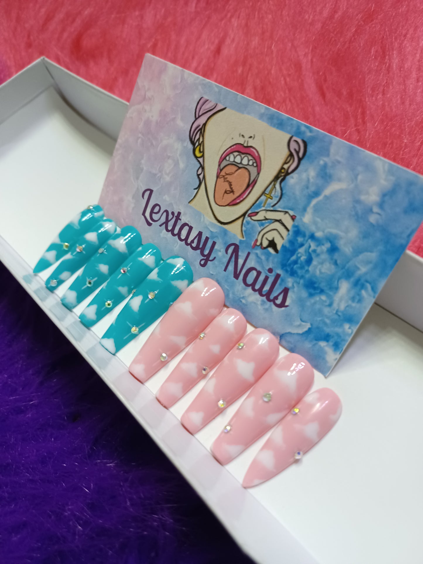 Gender Reveal Press On Nails