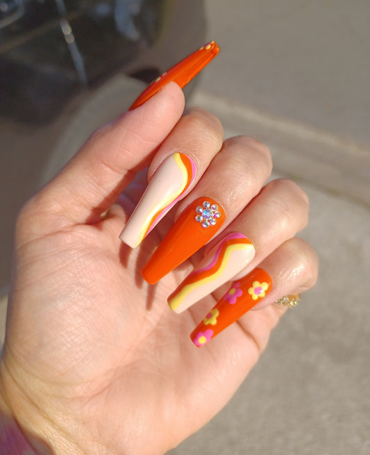 Groovy Girl Press On Nails