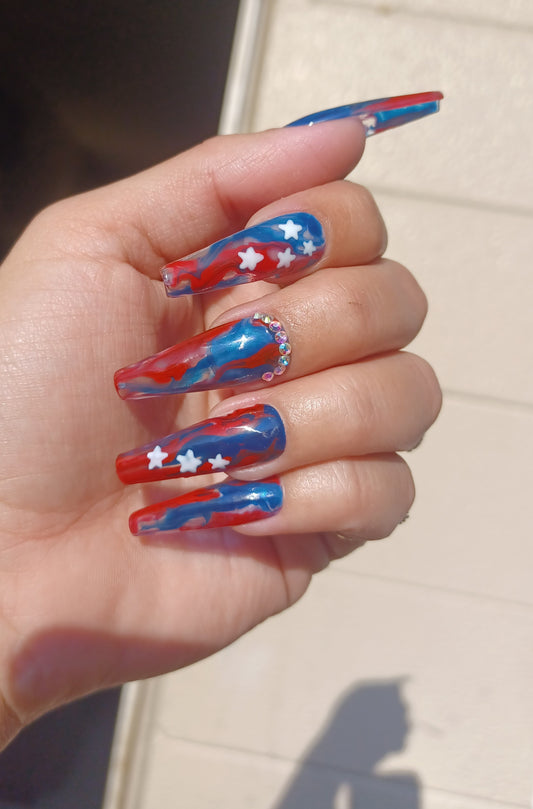 Fourth Of July Press On Nails