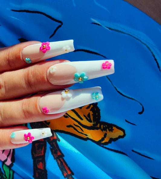 Flower Power Press On Nails