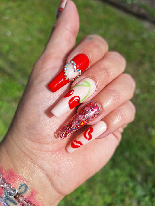 Valentine Vixen Press On Nails